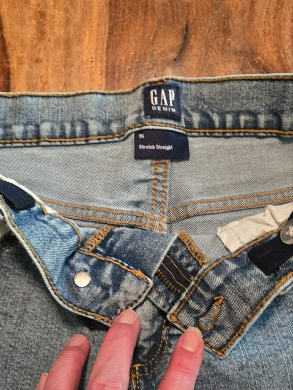 GAP Light Blue Stretch Straight Denim Jeans